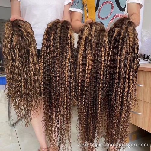 Short Brazilian Deep Curly 13x6 Lace Front Wigs Catan Pixie Curls Single Knot Hd Full Lace Wig For White Women Human Hair